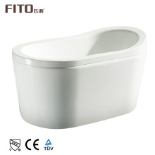 Hot Sale Seamless Clear Acrylic Oval Freestanding Bathtub With Drain